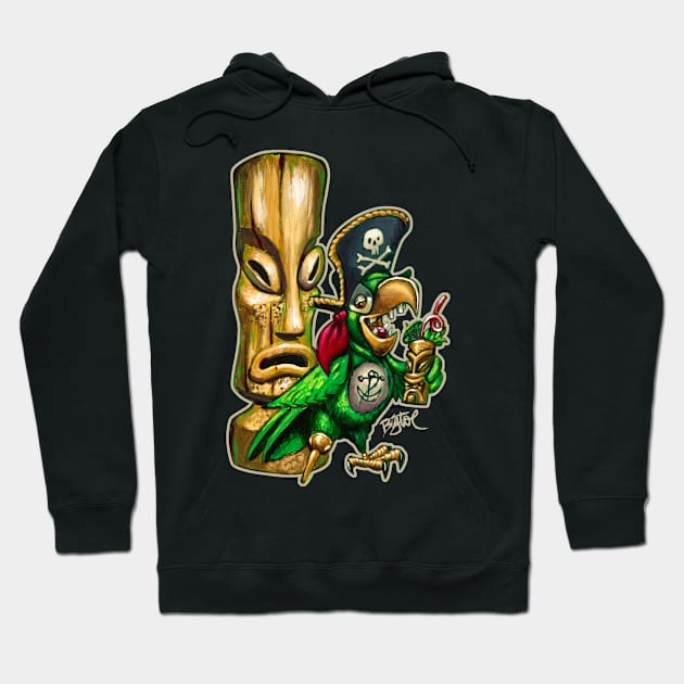 Party Pirate Parrot Hoodie by BigToe